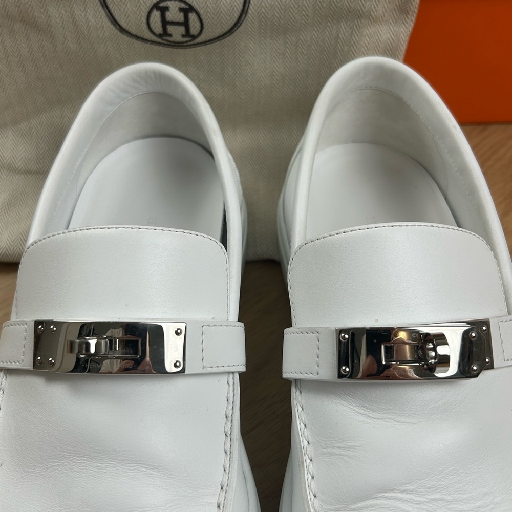Hermes Game Slip On Sneakers Loafers 42.5 /9.5 - Picture 9 of 16